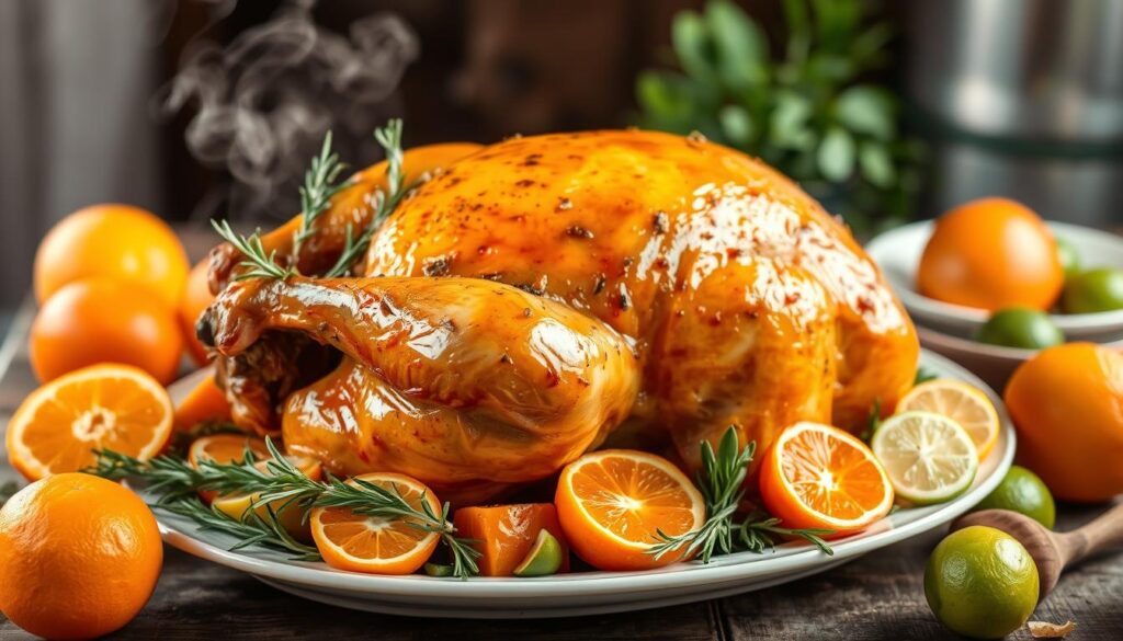 citrus herb brined turkey